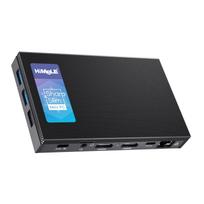 HiMeLE Mini Quieter 4C Mini 12 kartos N100 į ventiliatoriaus nereikalaujantį kompiuterį su dviem SSD ir 4K trigubo ekrano kompiuteriu, (iki 3,4 GHz) 16GB/512GB mikrokompiuteris, LAN,