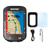 iGPSPORT BSC300 Belaidis GPS dviračio kompiuteris su spidometru ir dideliu greito skaitymo LCD ekranu, automatiškai sinchronizuojantis telefono duomenis, IPX7 atsparumas vandeniui, suderinamas su visais elektriniais juoda