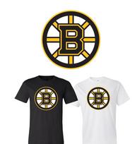 Boston Bruins Pagrindinės komandos logotipas marškinėliai S-6XL Sekimas!! Unisex marškinėliai L