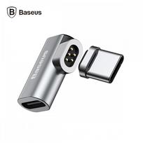 „Baseus Mini USB Type-C“ magnetinis kampinis adapteris Pilkos spalvos metalinis magnetinis adapteris