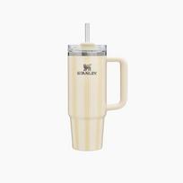 Stanley Quencher H2.0 FlowState puodelis 887ml, Pikniko juostelės - Kreminis 887ml/ Cream