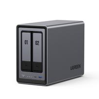 UGREEN NASync DXP2800 Stalinis NAS rinkinys su Intel N100 8GB DDR5 2 NVMe 4K ir tinklo saugyklos diskais Ne 2 lizdų keturių branduolių CPU, RAM, 2.5GbE, M.2
