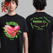 Fontaines DC Romance JK ir Airijos turas 2024 Dvi pusės Unisex marškinėliai H72 Unisex marškinėliai M
