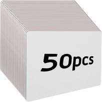 50 vnt. sausai trinamos lentos Maža balta lenta 9  X 6  Dvipusė balta lenta Vaikams ir mokytojams Mini baltos lentos mokiniams 1 balta