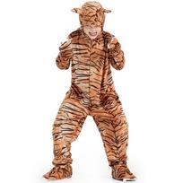 Vaikams Berniukams Mergaitėms Gyvūnai Tigras Leopardas Kombinezonas Kepurės Rinkinys Helovinas Vaidmenų Žaidimas Persirengimo Cosplay Kostiumas XS ruda