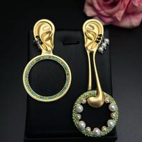 Xiapa's New Vintage Earrings With Exaggerated Designs High-end Silver Needles A Sense Of Luxury