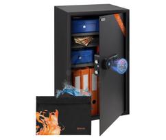 Brihard Business XXL Biometric Black Pearl biuro seifas