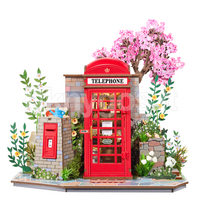 Medinis konstruktorius ROBOTIME „Blossom Book Booth 3D“, 116 dalių