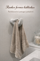 Delno rankos kabliukas rankšluosčiui