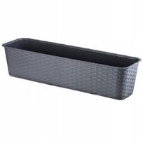 Balkono vazono dėžutė 60cm rotango