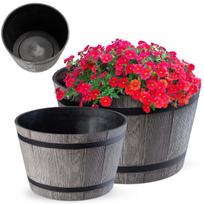 Gėlių vazonas su plastikiniu įdėklu, 23 cm
