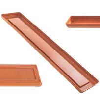 Gėlių vazonų stovas 53,5 cm stačiakampis plytų plastikinis padėklas