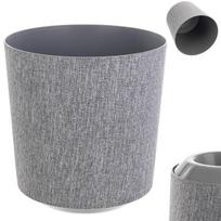 Gėlių vazonas Gėlių vazono plastikinis dangtelis gėlių stovas 30 cm pilkas