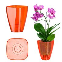 Orchidėjų vazonas Kadax 9 cm, raudonas
