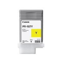 Canon PFI-107Y geltona rašalo kasetė - Originali kasetė