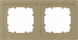 2-fold frame, 153x82mm, malt gold, DELTA Style 5TG1322-0MG | 4047624273386