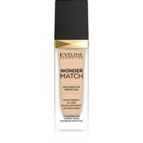Eveline Cosmetics Wonder Match ilgai išliekantis skystasis makiažo pagrindas su hialurono rūgštimi atspalvis 11 Almond 30 ml