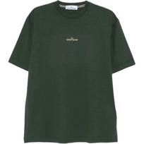 Stone Island Round Neck Short Sleeve Logo Print T-Shirt Men t-shirts K2S152100037S0197-V005E XXL gray