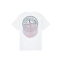 Stone Island triskilčių rankovių marškinėliai balta spalva vyriški viršutiniai drabužiai 76152NS94-V0001 M white