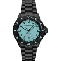 Emporio Armani Sea Explorer Šviesiai mėlynas Nerūdijančio plieno Juodas Vyriškas Automatinis Laikrodis AR60084 šviesiai mėlyna spalva
