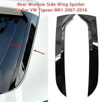 Blizgus juodas pora galinio lango šoninio sparno spoileris VW Tiguan MK1 07-16 gray