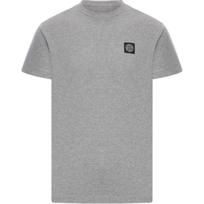 Stone Island Logo Slim Fit Short Sleeve T-Shirt Men Tops Gray K1S152100039S0013-V0061 XXL