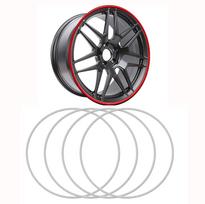 Ratlankio apsauga, Aliuminio ratlankio apsauga, 4 vnt. Automobilio ratlankio apsauga 18 inches balta