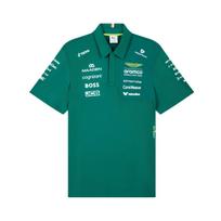 Puma X Aston Martin Aramco F1 Racing Collaboration Loose Fit Polo Shirt Unisex tops 713888-01 S