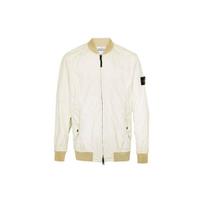 Stone Island Ss24 Two-Way Zipper Fitted Long Sleeve Lightweight Windproof Wrinkled Soft Shell Jacket Men jackets Almond-Beige 801541223-V0091 S