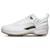 Air Jordan 12 Low Golf Masters Vyriški sportbačiai Balti Metaliniai-Auksiniai Malachito DM0106-117 37.5