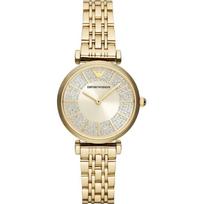 Emporio Armani Gianni T-Bar Sidabro Aukso Metalinis Moteriškas Kvarcinis Laikrodis AR11608 sidabras