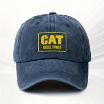 1 vnt. CAT Diesel Power Reguliuojama beisbolo kepurė Lengvas poliesteris Juoda su geltonu CAT Diesel Power spaudiniu One Size