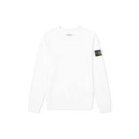 Stone Island Klasikinis Logotipas Lengvas Džemperis su Apvalia Kaklo Iškirpte Unisex Džemperis Baltas 721563051-V0001 XXL