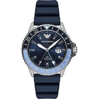 Emporio Armani Diver GMT Mėlynas Silikoninis Vyriškas Kvarcinis Laikrodis AR11592 mėlyna