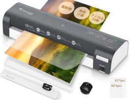 bonsaii Laminator with A3 Corner and 10 Film Paper Jam Three Supports up to Compact L318-A 5-in-1 Cutter, Trim, Sheets, 100% Prevention, Modes, A3,