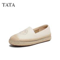 TATA Women's Casual Espadrille Flats 38 pilkšvai balta