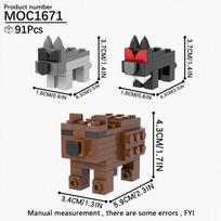 MOOXI Karštos 99 Naktys Miške Siaubo Žaidimas MOC Plytų Modelio Statybinių Blokų Rinkinys Suaugusiems Vaikams Žaislas PASIDARYK pats Diorama Surinkimo Dovana gray