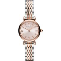 „Emporio Armani“ Gianni T-Bar rožinio metalo dvispalvis rožinis moteriškas kvarcinis analoginis AR11223 rožinė