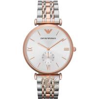 Emporio Armani Gianni Medium Silver Bicolor Rose Metal Ladies Quartz AR1677 sidabras