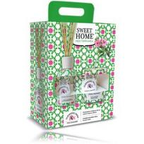 Sweet Home Collection Pink Oleander rinkinys namams (100 ml. kvapas su lazdelėmis + 110 g. aromatinė žvakė) - Rinkinys