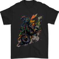 Motocross Art Dirt Bike MotoX Mens T-Shirt 100% Cotton Unisex T-Shirt XL