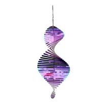 Yousheng spiralinio vėjo suktuko apdaila Orui atsparus vidinis lauko langas Sodo kiemas veranda Metalinis 3D vėjo varpelio kabantis ornamentas pakabukas