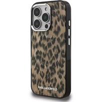 Karl Lagerfeld IML Leopard MagSafe Case for Apple iPhone 16 Pro Max KLHMP16XHDLEOICW