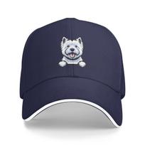 Žiūrintis šuo Vakarų Škotijos baltasis terjeras Beisbolo kepuraitės Snapback Beisbolo kepurės Kvėpuojančios Atsitiktinės Casquette Lauko Unisex One Size