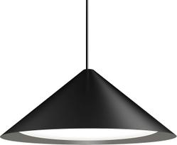 Louis Poulsen Pakabinamas šviestuvas Keglen LED 2700K, 65 cm, juodas, su DALI apšvietimo valdymu