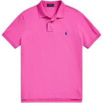 Polo Ralph Lauren Custom Slim Fit medvilniniai piki polo marškinėliai vyrams Viršutiniai drabužiai Rožiniai MNPOKNI1N823387-650 M