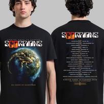 Scorpions 60 Metų Scorpions Europos Turas 2025 Planet Rock Meno Marškinėliai Unisex Marškinėliai L