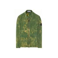 „Stone Island“ SS22 vyriška striukė su užtrauktuku ir polo efektu, žalia 761512122-V0058 XL