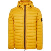 Stone Island FW24 Nailono Down-TC Atsparus vandeniui Su gobtuvu Užtraukiama Ilgomis rankovėmis Lengva dygsniuota striukė Unisex striukės Garstyčių geltonumo 811540324-V0034 S