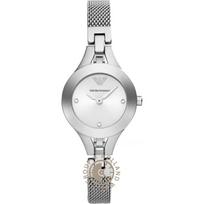 Emporio Armani Chiara Sidabrinė Nerūdijančio Plieno Apyrankė Moteriškas Kvarcinis Laikrodis AR7361 sidabras